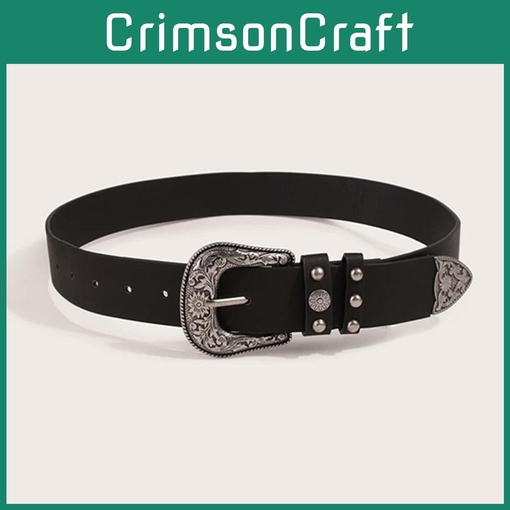 Artistic Vintage Female Belt With Oval And Polka Dot Elements For Casual Outfits