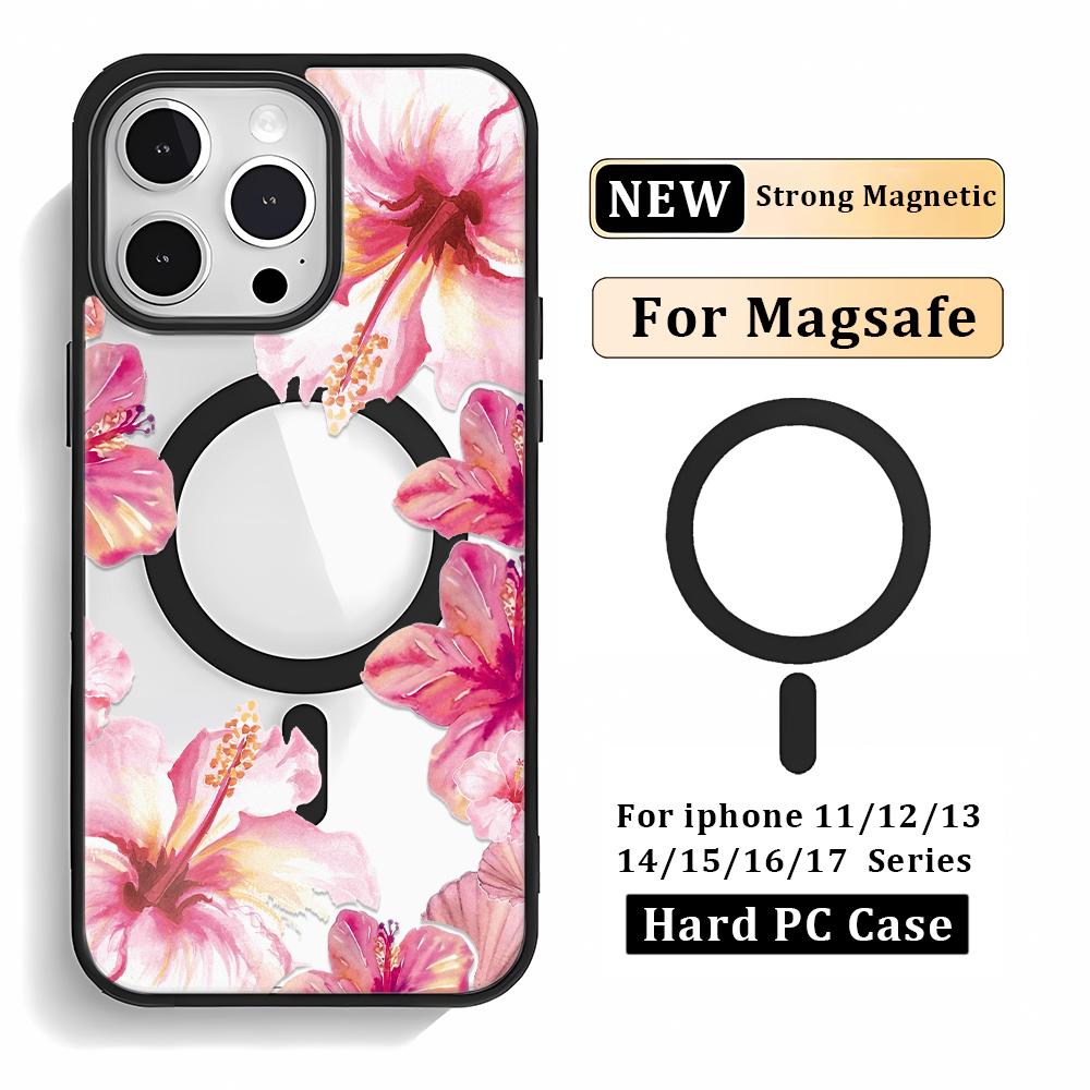 Multiple Styles Magnetic Charging Transparent Phone Case For IPhone 17 Air 16Plus 15 14 13 12 Pro Max Anti-Drop Cover Funda