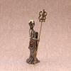 Retro Pure Copper Chinese Myth Nezha Buddha Statue Figurines Creative Desktop Decoration Home Furnishing Craft Gift Decoration