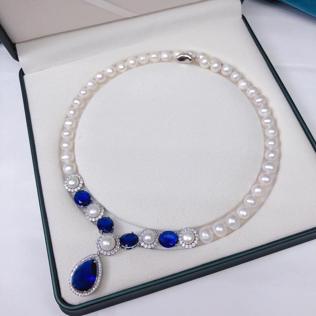 Elegant Zhuji Freshwater Pearl Necklace - Light Luxury Collarbone Chain for Parties and Daily Wear