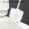 4Pcs Household Toilet Bowl Brush Soft Bristles Toilet Cleaning Brush Stainless Steels Handle Deeply Cleaning Toilet Brush
