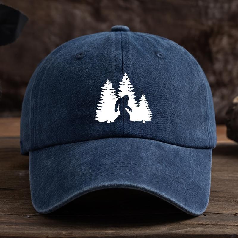 Gorilla print baseball cap, unisex outdoor hat, fashionable and versatile duckbill cap trend