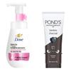 Pond's Bamboo Charcoal Cleanser & Dove Foaming Cleanser Set