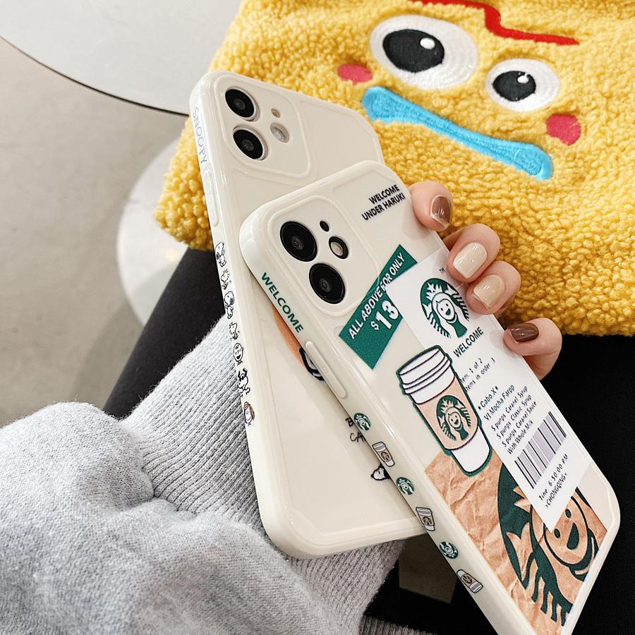 Buy Cute Snoopy Off-White Flexible TPU Soft Silicone Protective