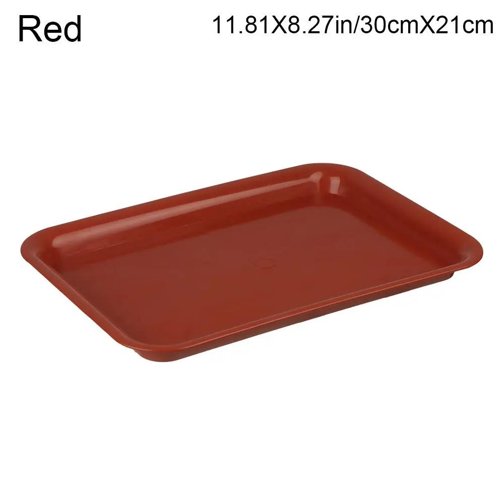 1Pcs Heavy Duty Rectangle Durable Plastic Tray Saucers Indoor Outdoor Plant Saucer Drip Trays