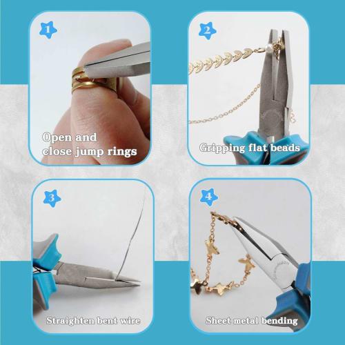 SPEEDWOX Flat Nose Pliers, Handmade, Flat Nose Pliers, Flat Nose Pliers, 115mm, Small, Flat Nose, Precision Work, Craft Tool for Beginners and Profess