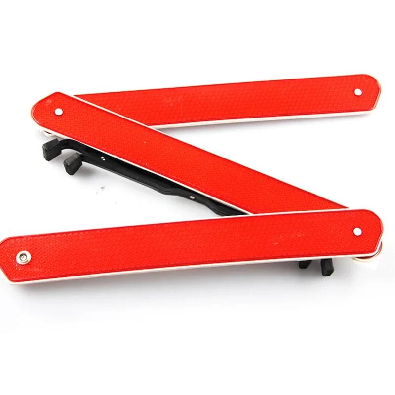Car Trianglular Reflective Strip Emergency Breakdown Warning Sign Red Road Safety Hazard Foldable Auto Accessories красный
