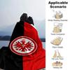 Eintracht Frankfurt Eagle Logo Flannel Blanket, Soft Warm Sofa Throw Blanket, Nice Present for Football Supporters