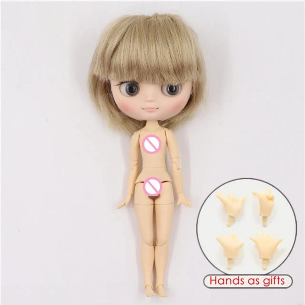 

DBS blyth Middie Doll шарнирное тело матовое лицо 1/8 bjd 20см игрушка аниме девочки подарок nude doll(20cm)