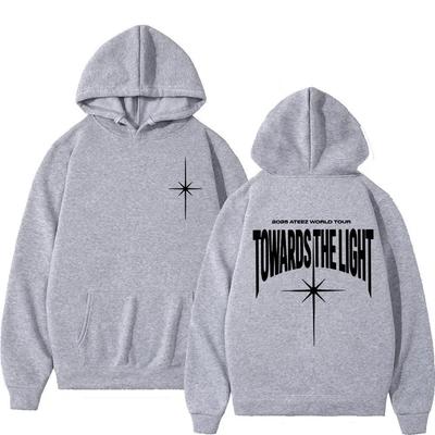 Korean Kpop  Ateez World Tour Towards The Light Hoodie Men Women Fashion Long Sleeve Oversized Sweatshirts Hoodies