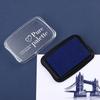 Schwarz Groß Gummi Stempelkissen Scrapbooking Stempel DIY Basteln Stempelkissen Blau