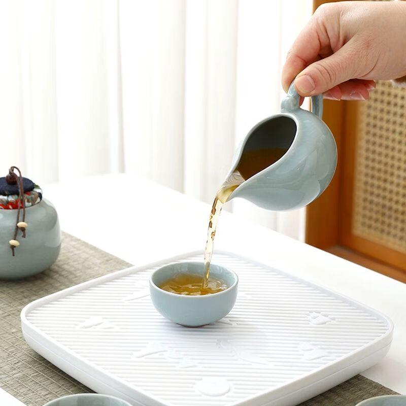 Portable Ge Kiln Ceramic Travel Tea Set