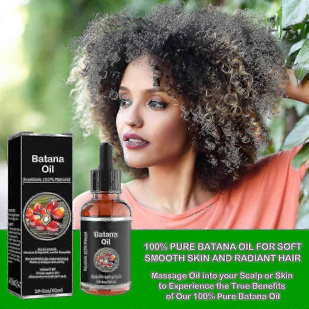 Natural 100% Pure Batana Growth Oil Set Anti Break Loss Hair Growth Oil Baldness Treatment For Traction Alopecia Hair Mask - HHWW