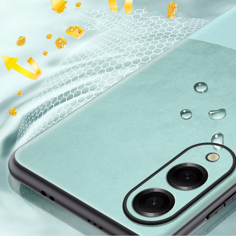 Luxury Soft PU Leather Back Phone Case For Samsung Galaxy S26 S25 Edge Silicone Case For Galaxy S25 Ultra S25Plus Back Cover