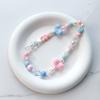 Bear Bead Phone Chain Cute Charms Keychain Wristband Strap Girl Woman Cellphone Flower Lanyard