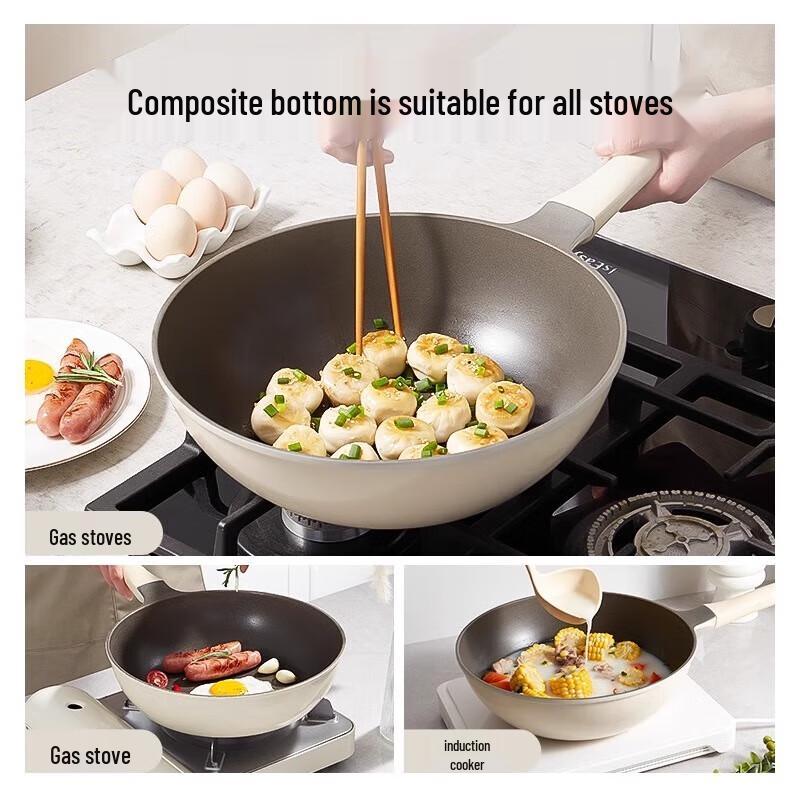 Red Chef 32cm Titanium Ceramic Non-stick Wok