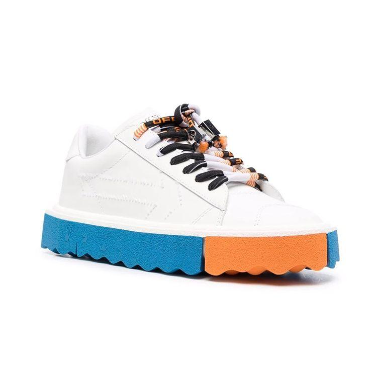 Off-White  Sponge Sneakers White Blue Women Sneakers OWIA264F21LEA0010101