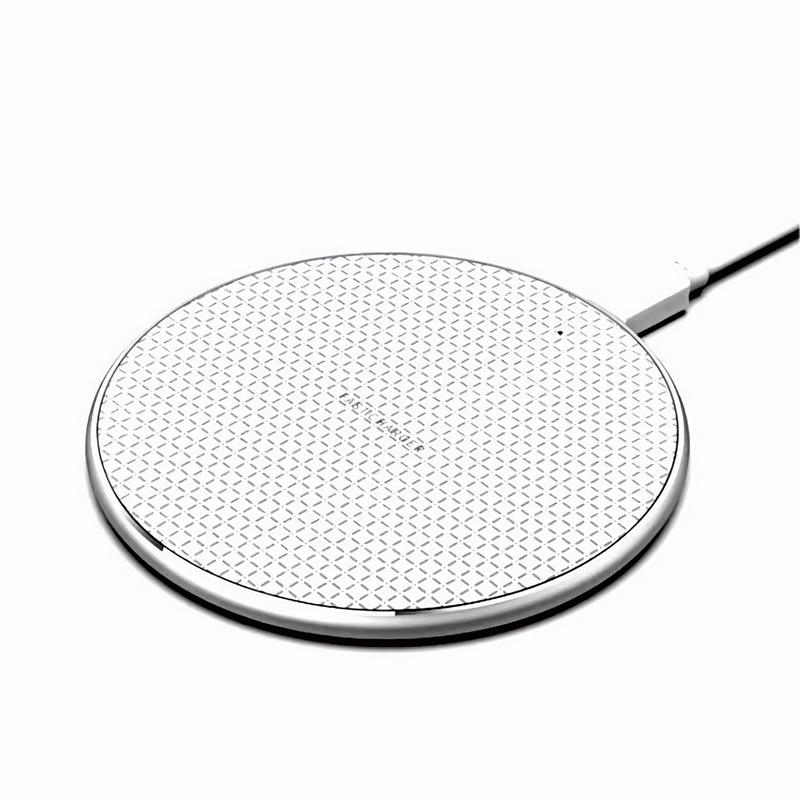 15W Wireless Charger Compatible with Apple & Samsung, 10W Desktop K8 Aluminum Alloy Charger