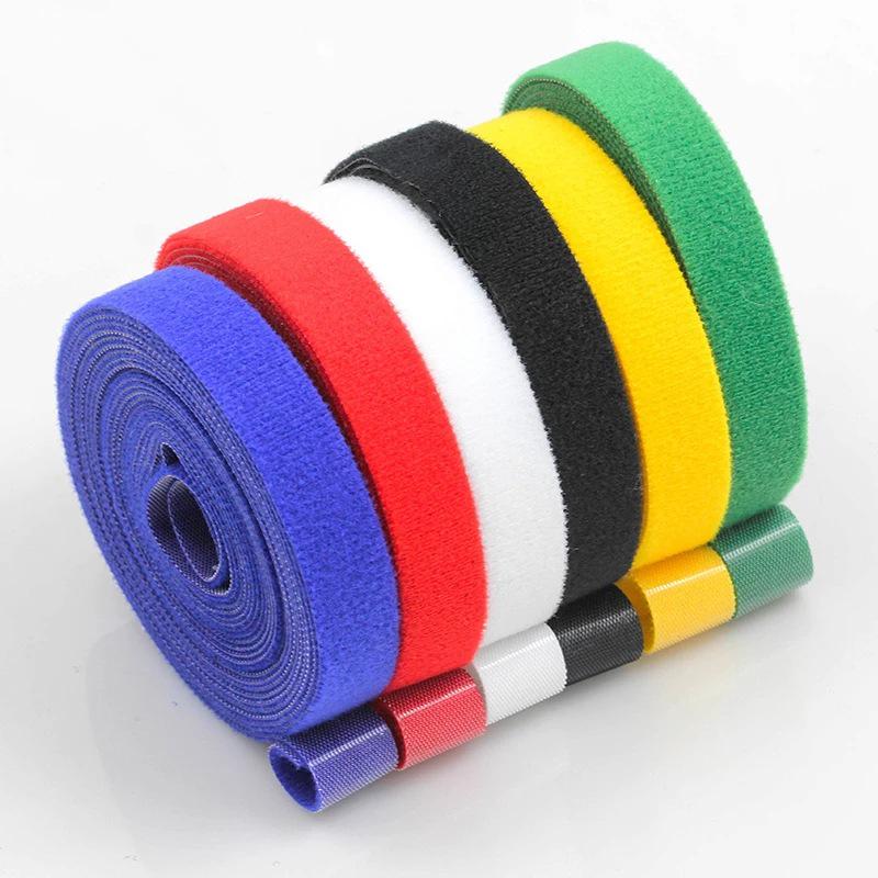 In-Stock Adjustable Hook & Loop Cable Tie Back-to-Back Fastener for Cable Management