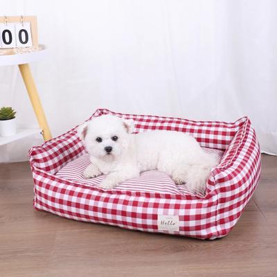 Haustierbett für Hunde, kleine Betten, mittelgroßes Zwingerkissen, großes Sofa, Welpenzubehör, waschbar, Katzenkorb, warme Zubehörmatte für große Hunde