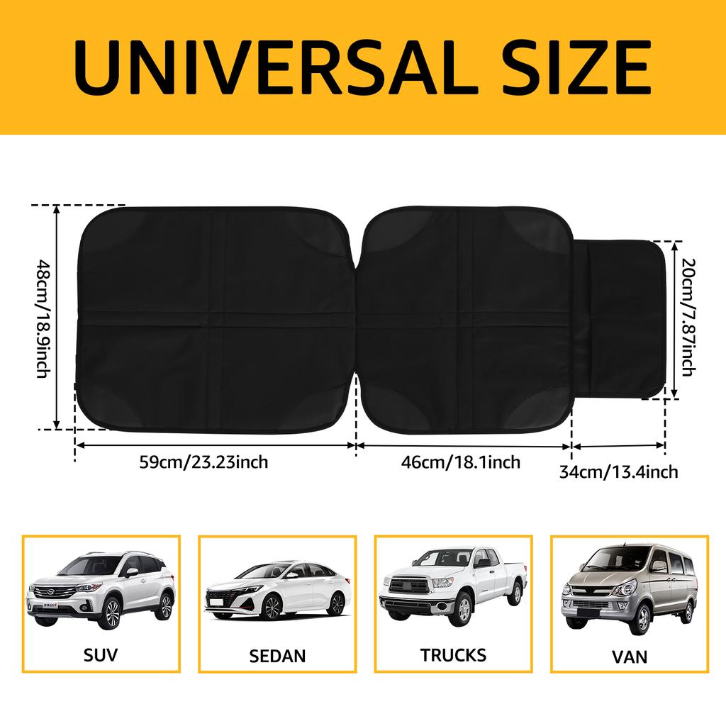 Car Seat Protector for Baby Waterproof Non-Slip Under Baby Car Seat Protector Mat with Mesh Storage Bag Child Car Seat Cushion