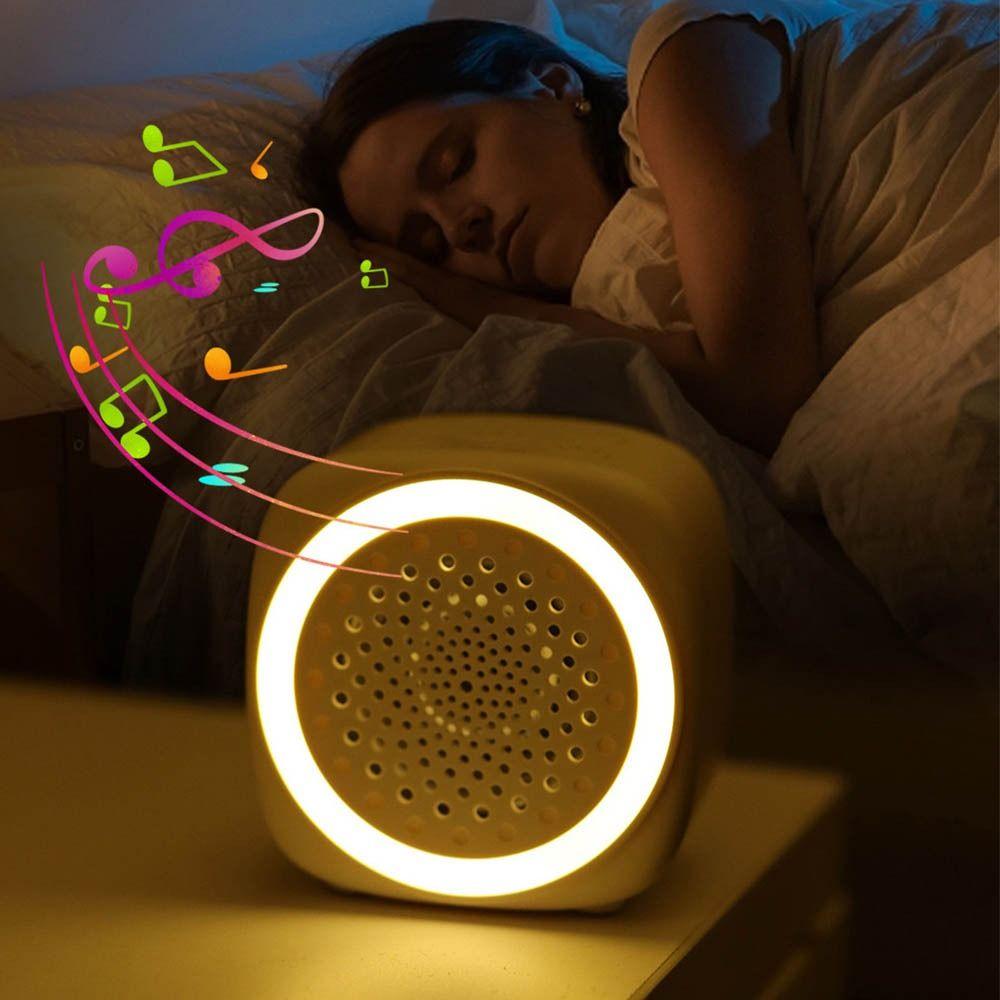 

with RGB Lighting Sleep Sound Player Night Light Sleep Machine Baby Sleeper білий