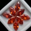 15 Pcs 10x5 mm Natural Orange Sapphire Marquise Cut Lot   Gems Free Gift