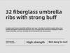 Schwarzer automatischer Sonnen- und Regenschirm mit 32 Knochen – kompakter Sonnenschirm mit doppeltem Verwendungszweck für Damen, ideales Geschäftsgeschenk