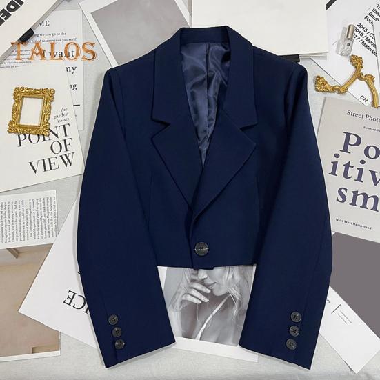 Ženy Oblek Kabát Klopa Dlouhý rukáv Krátký oblek Bunda Jednobarevné Oblek Oblek na dojíždění do práce Pracovní Kancelář Denní nošení