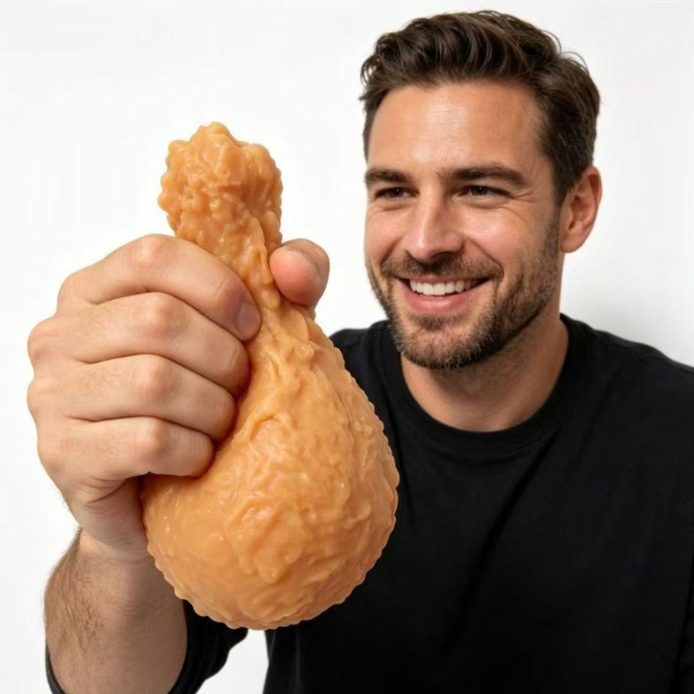 Slow Rising Fried Chicken Squishy Extra Large Sensory Fidget Ball Food Squeeze Toy Party Favors