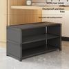 3 Tier 56.5cm Shoe Rack Space Saving Slim Under Desk Dorm Storage Organizer Multi-Function Dustproof
