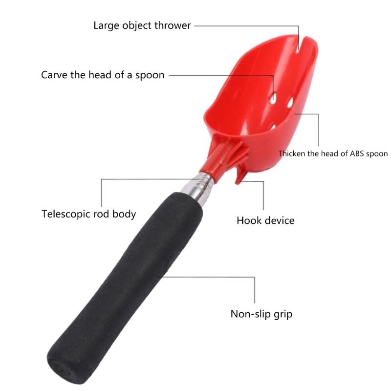 Portable Baits Shovel Fishing Baits Throwing Spoon Carp Fishing Tool for Feeding