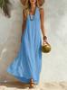 2026 summer European and American popular new women's vest seaside vacation style loose dress women
