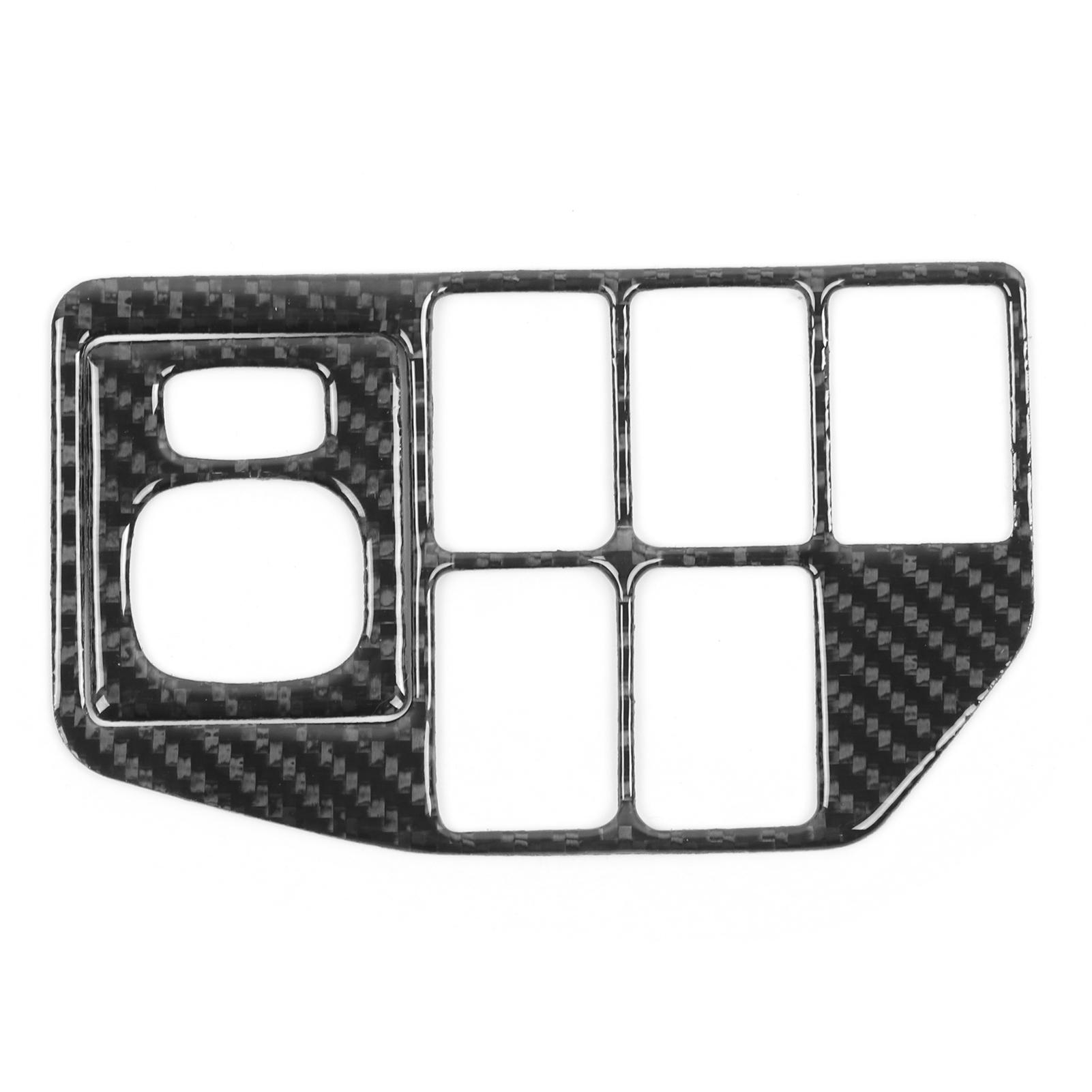 

2pcs Carbon Fiber Rearview Mirror Switch Panel Cover Fit for Prius 20122015 LHD