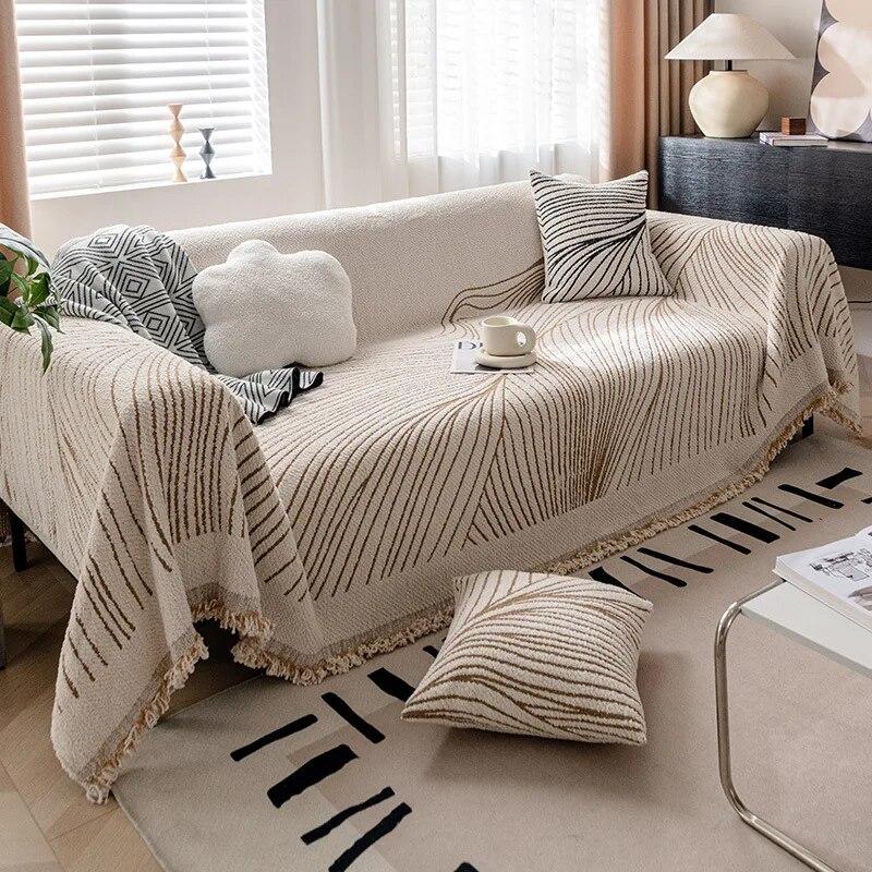 Nordic Sofa Throw Blankets Outdoor Camping Picnic Large Blanket Fit for Four Seasons Leisure Relax Beach Towel Travel Rug