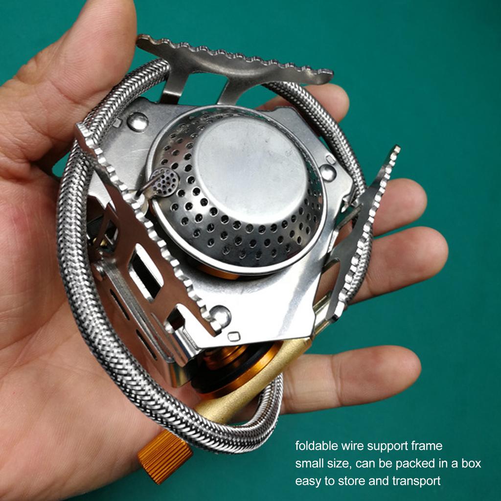 Portable Camping Stoves 3500W Foldable Backpacking Stove with Piezo Ignition for Outdoor Camping Hiking Cooking