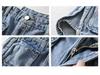 Summer 2022 Ins Hot Girl Internet Celebrity Loose Wide-Leg Denim Shorts with Slimming Pockets.