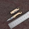 2025 Brass Mini Folding Knife Keychain EDC Pocket Knives Utility Portable Courier Unboxing Knife Outdoor Survival Tools