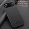 Car Magnetic Cover for Iphone 17 Pro Max 17 Air Luxury Leather Matte Soft Frame Protective Back Case for Iphone 17 16E 16Promax