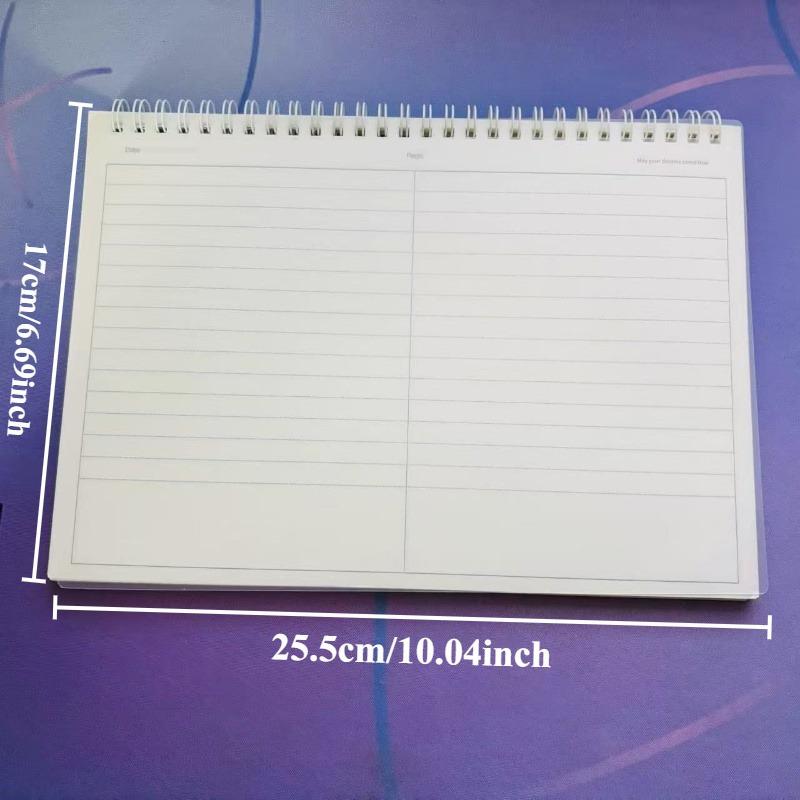 Flip-Top B5 Spiralblock, hochwertiges dickes liniertem Papier und Seitenunterteilungen, ideal für Schulnotizen und die Prüfungsvorbereitung