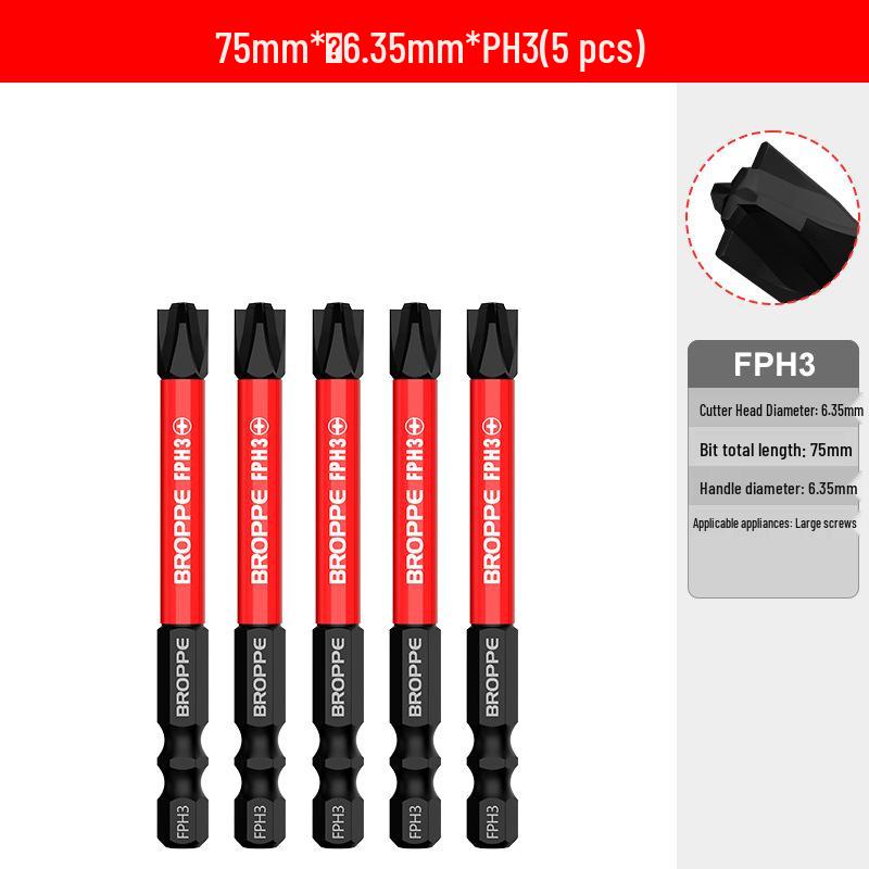 Verbesserter magnetischer, rutschfester Elektriker-Schraubendreherbit für Luft- und Schalttafelschalter