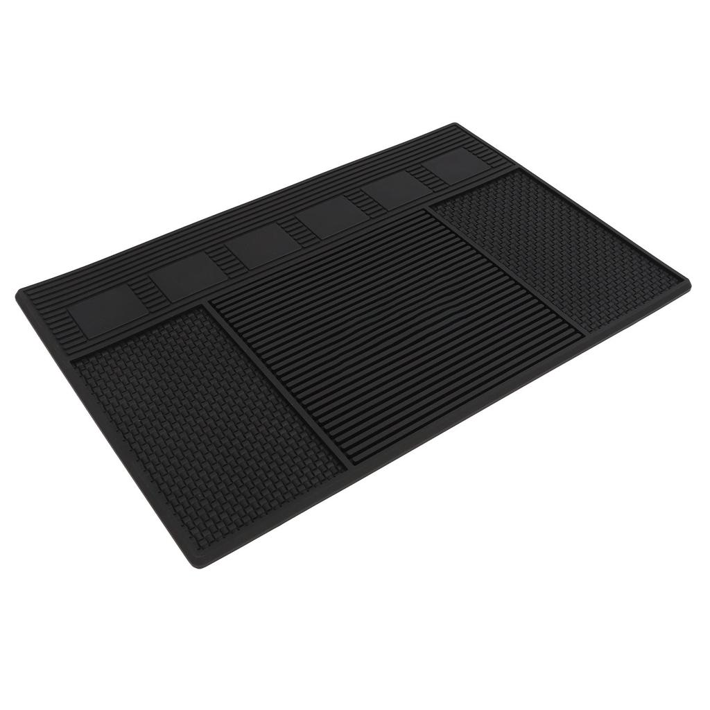 Barber Tool Organizer Mat Prevent Slip Silicone Hair Tool Mat Work Station Pad for Salon Barbershop