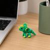 Articulated Dragon Keychain, Cute Dinosaur Keyring with Movable Joints, Flexible 3D Printed Animal Pendant for Backpack Gift