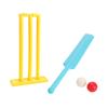 Kids Cricket Set Plastic Cricket Bat with 2 Balls and Stumps Backyard Sports Game Interactive Board Game Easy To Play