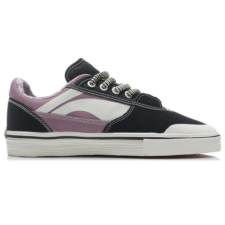 Steven Harrington x Li Ning 50/50 Canvas Low top Skateboard Shoes Men's Gray Purple AECR105-1