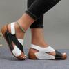 Large size wedge heel sandals women's summer new Velcro light outer wear Xiyin sandals women
