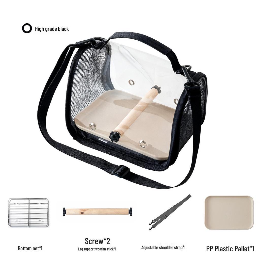 Portable Pet Carrier: Ideal for Small Birds, Pigeons, Lizards, Hamsters, and Cockatiels