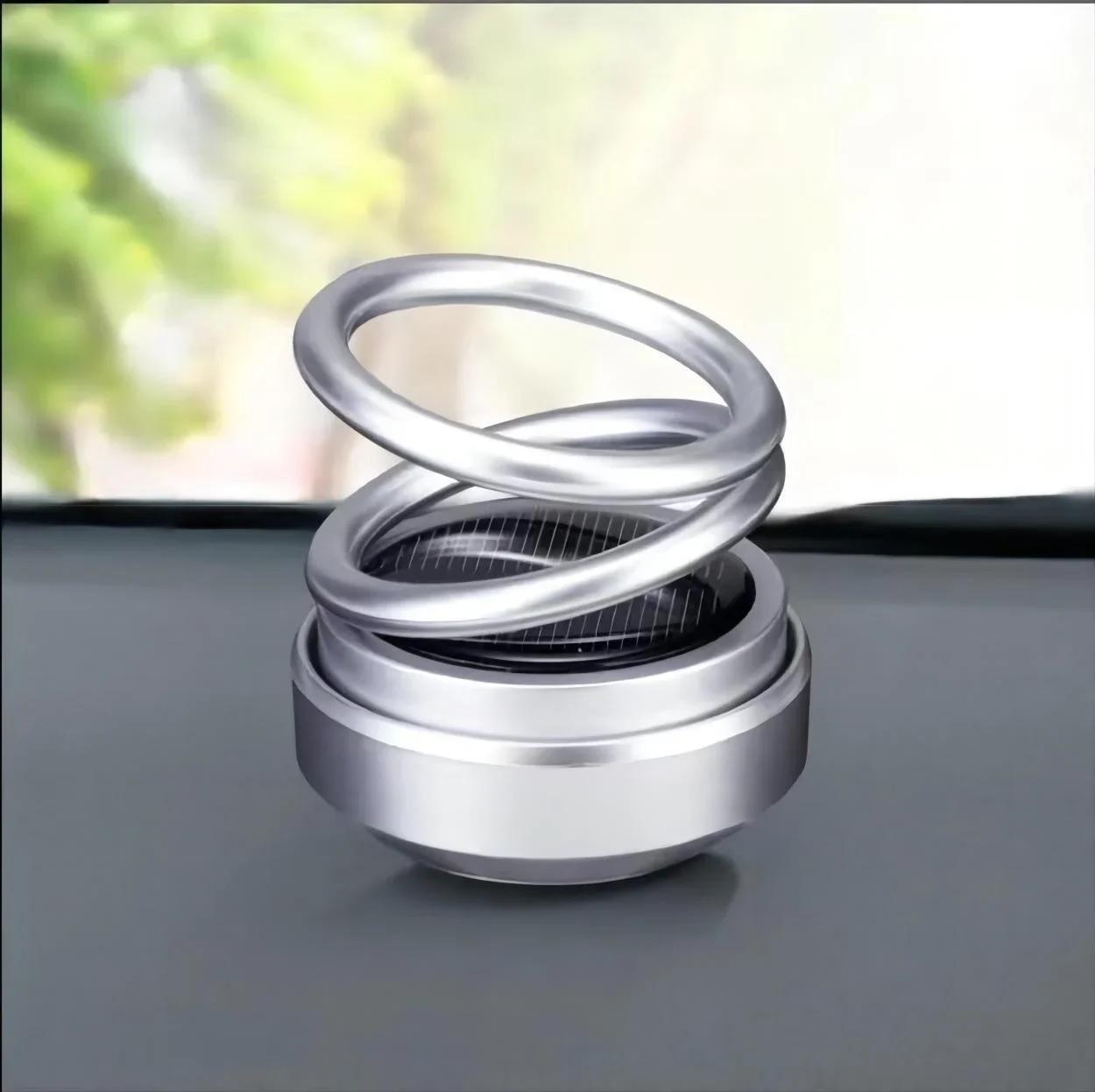 

Солнечные подвесные украшения с двойным кольцом для автомобиля, ароматерапевтические духи, высококлассная элегантность, автомобильные аксессуары, интерьер