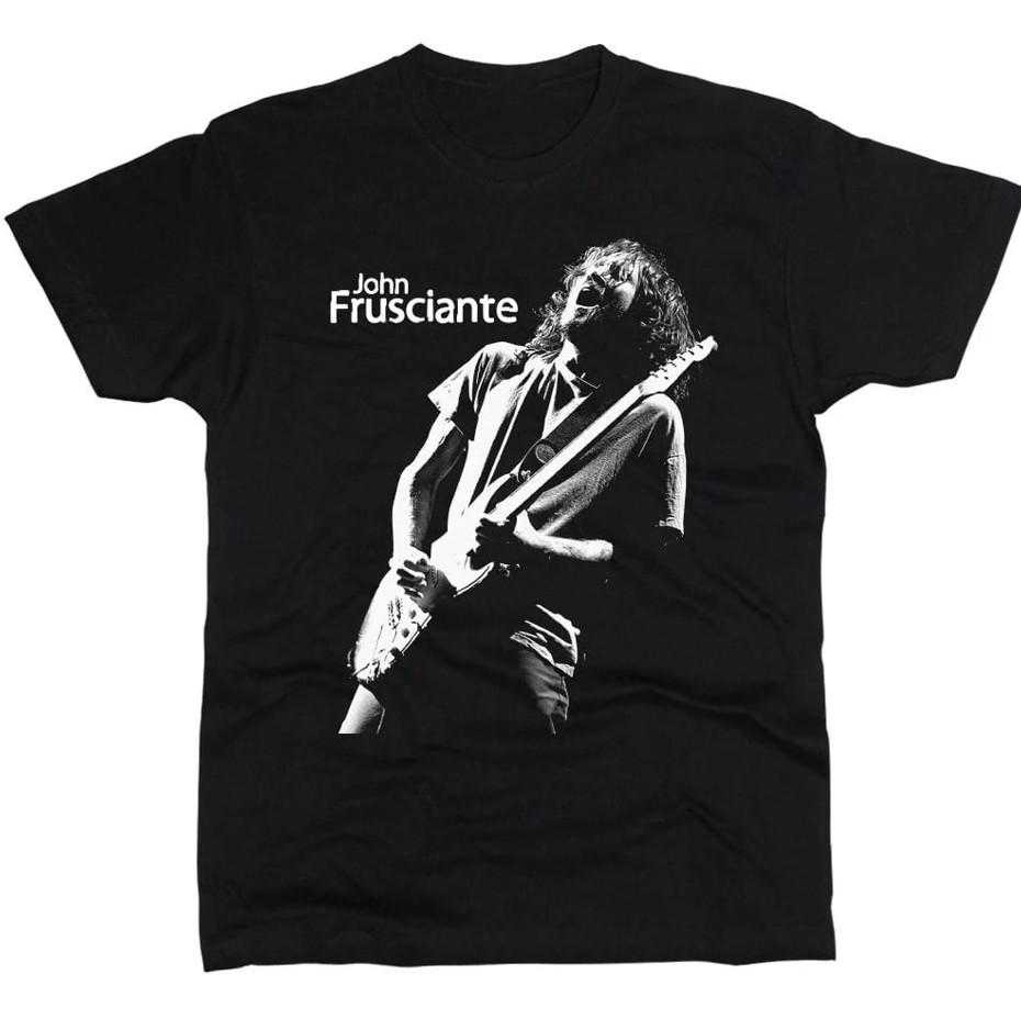 

Vtg John Frusciante Live In Tour Heavy Cotton Black All Size Tee Shirt DI301 Unisex T-Shirt M