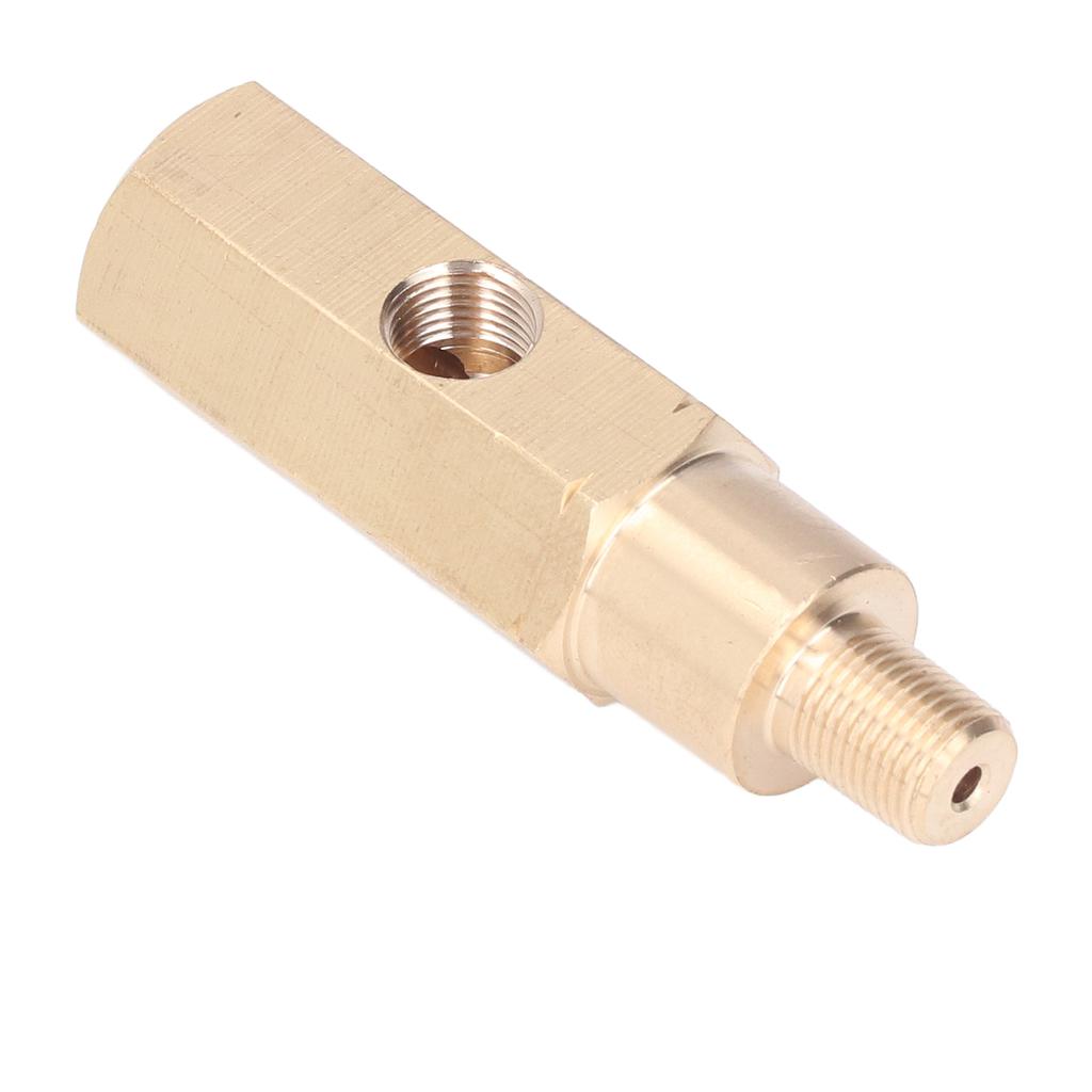 18in Oil Pressure Gauge Adapter Brass T Piece Sensor Sender Universal for Car Modification